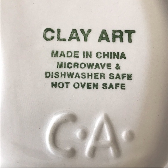 Clay Art of South San Francisco Hand-Painted Ceramic "Chili Pepper" Salsa Bowl - Picture 8 of 11